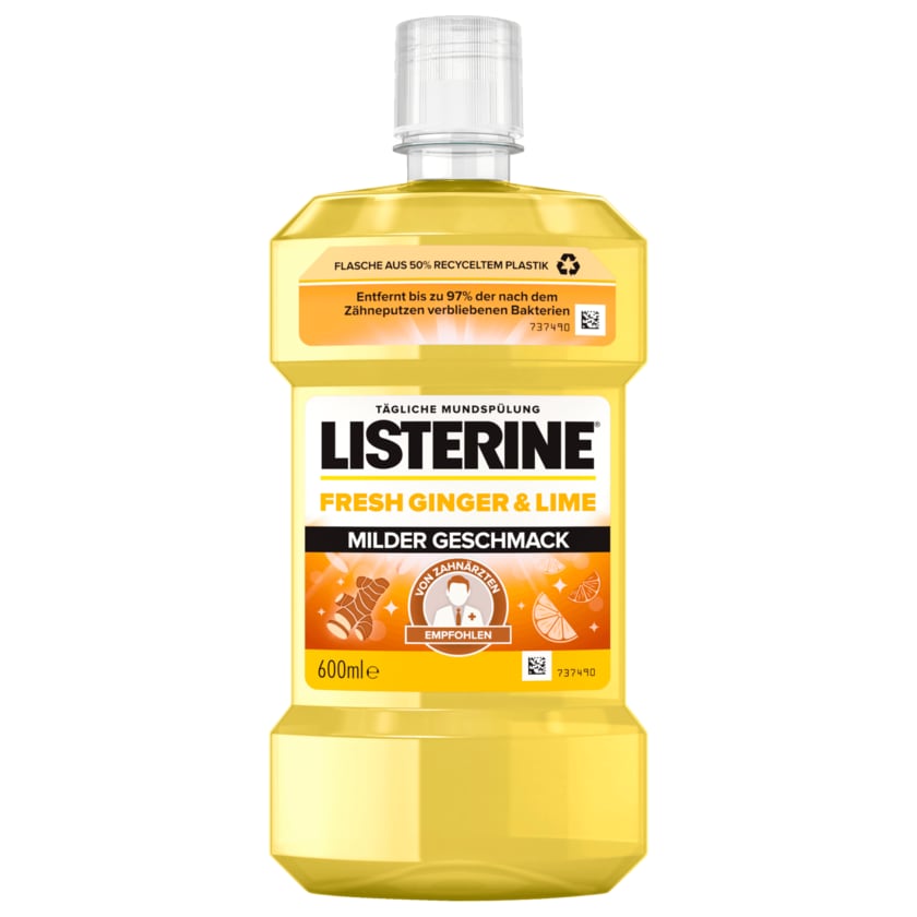 Listerine Mundspülung Fresh Ginger & Lime 600ml